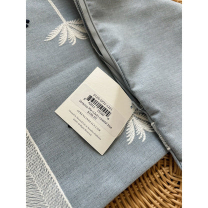 Sunbrella Veracruz  Pillow Cover (12”x21”)-Coastal Blue