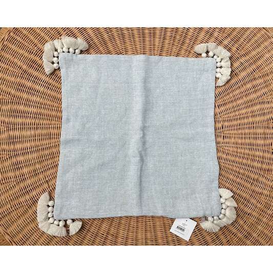 Cayucos Pillow Cover-Chambray/Ivory - The Home Decor Outlet