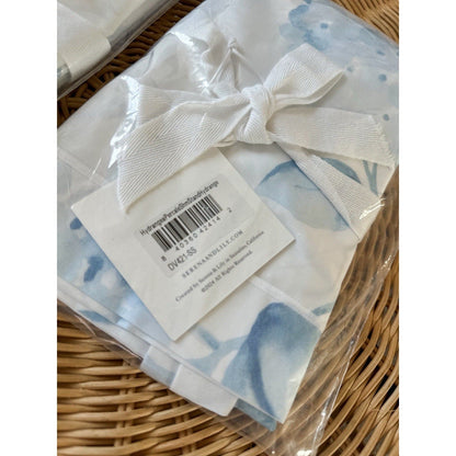 Hydrangea Percale Standard Shams (Set of 2)-Hydrangea Blue