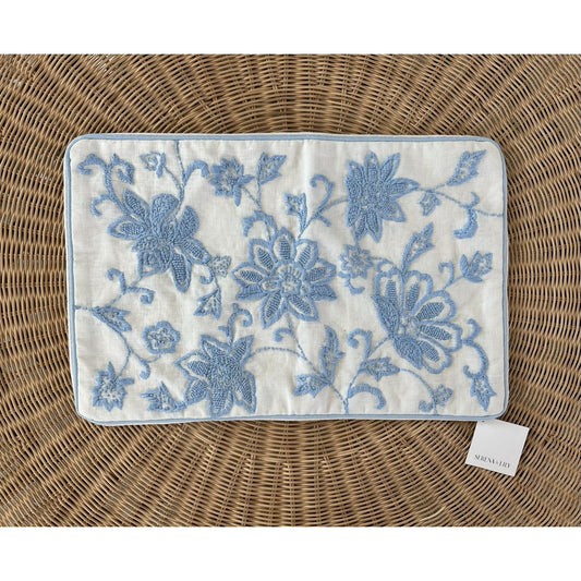 Marigot Pillow Cover (14”x22”)-Hydrangea Blue